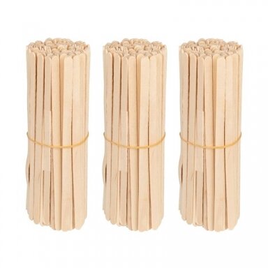 Medinės mentelės depiliacijai 140x6x1.4mm, 100 vnt. Medinės mentelės depiliacijai 140x6x1.4mm, 100 vnt.