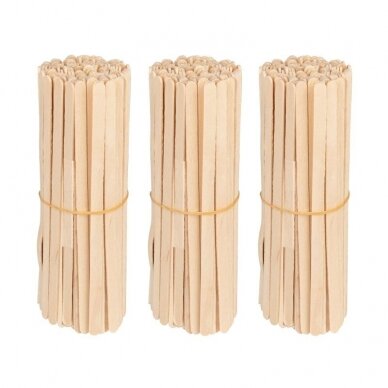 Medinės mentelės depiliacijai 140x6x1.4mm, 100 vnt. Medinės mentelės depiliacijai 140x6x1.4mm, 100 vnt.