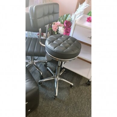 Profesionali meistro kėdė kosmetologams bei grožio salonams AM-877, juodos spalvos 7 Profesionali meistro kėdė kosmetologams bei grožio salonams AM-877, juodos spalvos 7