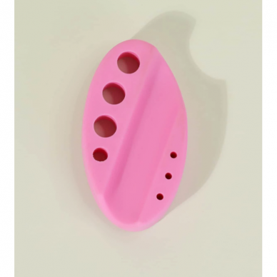 Silikoninis tatuiruočių pigmentų ir rankenėlės laikiklis PINK Silikoninis tatuiruočių pigmentų ir rankenėlės laikiklis PINK