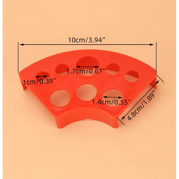 Stovelis pigmentams laikyti RED PLASTIC 3 Stovelis pigmentams laikyti RED PLASTIC 3
