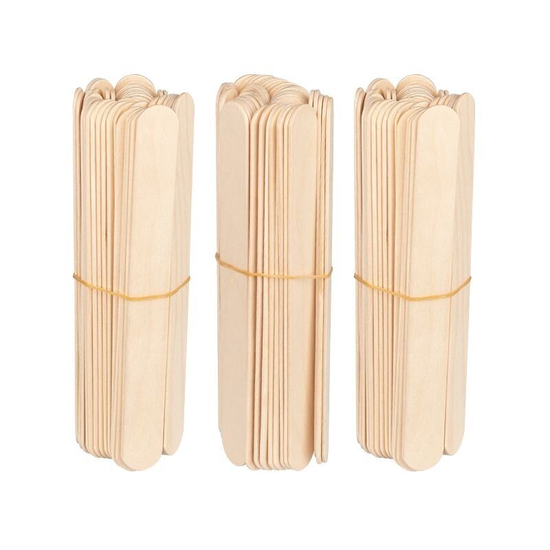 Medinės mentelės depiliacijai 150x18x1.8mm, 150 vnt. Medinės mentelės depiliacijai 150x18x1.8mm, 150 vnt.