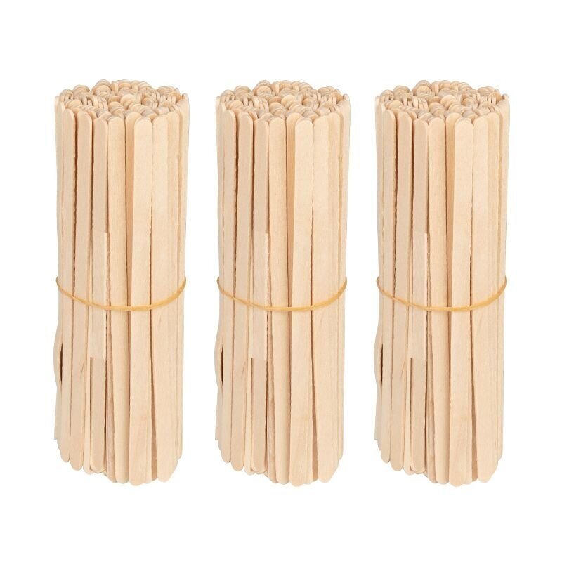 Medinės mentelės depiliacijai 140x6x1.4mm, 100 vnt.
