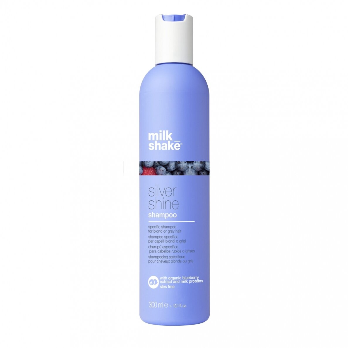 MILK SHAKE SILVER SHINE SHAMPOO plaukų šampūnas žiliems arba šviesintiems plaukams, 300 ml MILK SHAKE SILVER SHINE SHAMPOO plaukų šampūnas žiliems arba šviesintiems plaukams, 300 ml