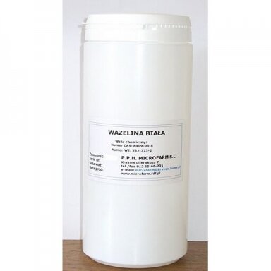 MICROFARM COSMETIC baltasis vazelinas, 500 g. MICROFARM COSMETIC baltasis vazelinas, 500 g.