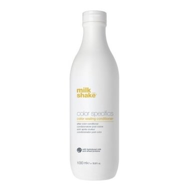 MILK SHAKE COLOR SEALING CONDITIONER dažytų plaukų spalvą fiksuojantis kondicionierius su kviečių proteinais, 1000 ml. MILK SHAKE COLOR SEALING CONDITIONER dažytų plaukų spalvą fiksuojantis kondicionierius su kviečių proteinais, 1000 ml.