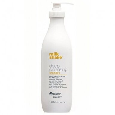 MILK SHAKE DEEP CLEANSING SHAMPOO valomasis plaukų šampūnas su natūraliais vaisių ekstraktais, 1000 ml MILK SHAKE DEEP CLEANSING SHAMPOO valomasis plaukų šampūnas su natūraliais vaisių ekstraktais, 1000 ml
