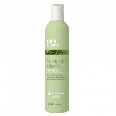 MILK SHAKE ENERGIZING BLEND SHAMPOO stipriai plonus plaukus atgaivinantis šampūnas su eukalipto ekstraktais, 300 ml MILK SHAKE ENERGIZING BLEND SHAMPOO stipriai plonus plaukus atgaivinantis šampūnas su eukalipto ekstraktais, 300 ml