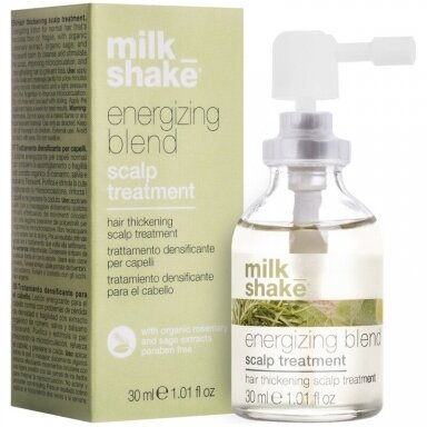 MILK SHAKE ENERGIZING BLEND plaukus tankinanti priemonė, 30 ml MILK SHAKE ENERGIZING BLEND plaukus tankinanti priemonė, 30 ml