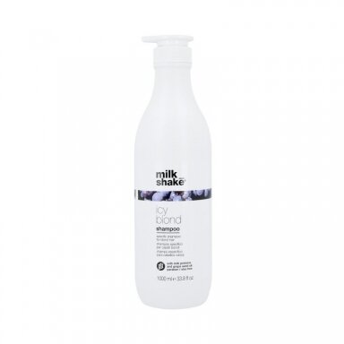 MILK SHAKE ICY BLOND Šampūnas šviesiems plaukams, 1000 ml. MILK SHAKE ICY BLOND Šampūnas šviesiems plaukams, 1000 ml.