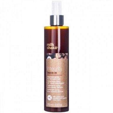 MILK SHAKE INTEGRITY SPRAY purškiklis pažeistiems plaukams, 250 ml. MILK SHAKE INTEGRITY SPRAY purškiklis pažeistiems plaukams, 250 ml.