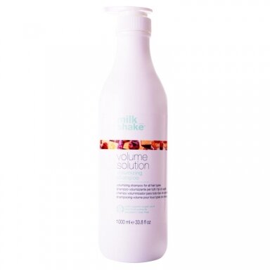 MILK SHAKE VOLUME SOLUTION apimtį didinantis plaukų šampūnas su D-Pantenoliu, 1000 ml MILK SHAKE VOLUME SOLUTION apimtį didinantis plaukų šampūnas su D-Pantenoliu, 1000 ml