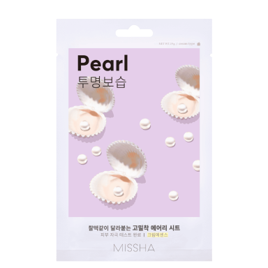 MISSHA PEARL lakštinė veido kaukė su tikrų perlų ekstraktu, 1 vnt MISSHA PEARL lakštinė veido kaukė su tikrų perlų ekstraktu, 1 vnt