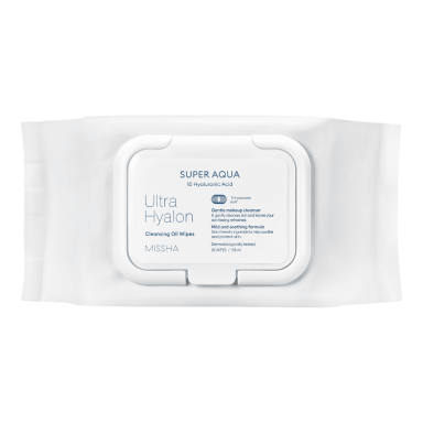 MISSHA SUPER AQUA valomosios servetėlės su aliejais ir hialurono rūgštimi, 30 vnt. MISSHA SUPER AQUA valomosios servetėlės su aliejais ir hialurono rūgštimi, 30 vnt.