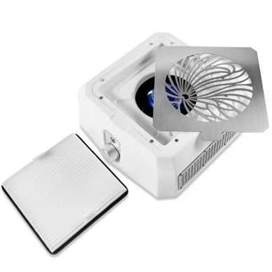 MICROSTOP BASE PRO profesionalus nagų dulkių surinkėjas su HEPA filtru, baltos spalvos 2 MICROSTOP BASE PRO profesionalus nagų dulkių surinkėjas su HEPA filtru, baltos spalvos 2