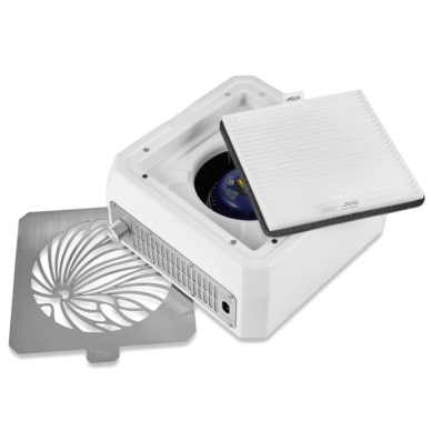MICROSTOP BASE profesionalus nagų dulkių surinkėjas su HEPA filtru, baltos spalvos 1 MICROSTOP BASE profesionalus nagų dulkių surinkėjas su HEPA filtru, baltos spalvos 1