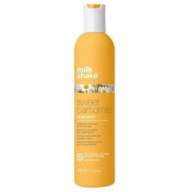 MILK SHAKE SWEET CAMOMILE šampūnas šviesiems plaukams, 300ml MILK SHAKE SWEET CAMOMILE šampūnas šviesiems plaukams, 300ml