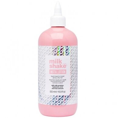 MILK SHAKE INSTA.LOTION losjonas akimirksniu suteikiantis šilko švelnumo ir blizgesio, 500 ml. MILK SHAKE INSTA.LOTION losjonas akimirksniu suteikiantis šilko švelnumo ir blizgesio, 500 ml.