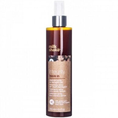 MILK SHAKE INTEGRITY SPRAY purškiklis pažeistiems plaukams, 250 ml. MILK SHAKE INTEGRITY SPRAY purškiklis pažeistiems plaukams, 250 ml.