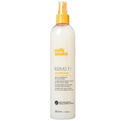 MILK SHAKE LEAVE-IN CONDITIONER SPRAY nenuskalaujamas purškiamas plaukų kondicionierius, 350 ml MILK SHAKE LEAVE-IN CONDITIONER SPRAY nenuskalaujamas purškiamas plaukų kondicionierius, 350 ml