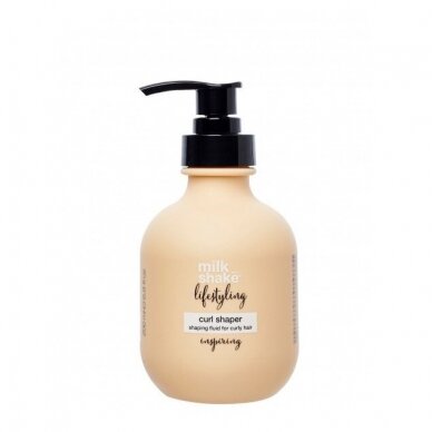 MILK SHAKE LIFESTYLING CURL SHAPER Formavimo priemonė garbanotiems plaukams, 200 ml. MILK SHAKE LIFESTYLING CURL SHAPER Formavimo priemonė garbanotiems plaukams, 200 ml.