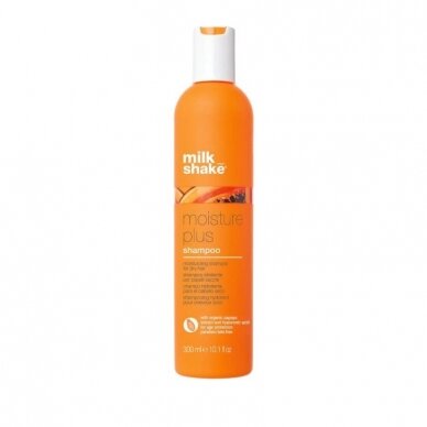 MILK SHAKE MOISTURE PLUS SHAMPOO drėkinantis šampūnas plaukams, 300 ml. MILK SHAKE MOISTURE PLUS SHAMPOO drėkinantis šampūnas plaukams, 300 ml.