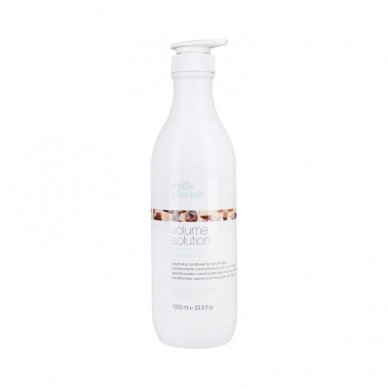 MILK SHAKE VOLUME SOLUTION apimtį didinantis kondicionierius, 1000 ml. MILK SHAKE VOLUME SOLUTION apimtį didinantis kondicionierius, 1000 ml.