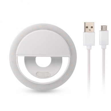 Mini LED apšvietimo lempa telefonui, baltos spalvos Mini LED apšvietimo lempa telefonui, baltos spalvos