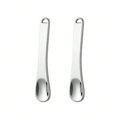 Mini metalinė kosmetikos mentelė maišymui ir mėginių ėmimui, 2 vnt. Mini metalinė kosmetikos mentelė maišymui ir mėginių ėmimui, 2 vnt.