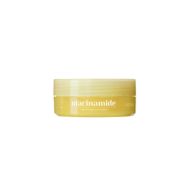 MISSHA AIRY FIT NIACINAMIDE šviesinamieji veido ir paakių padeliai, 60 vnt.