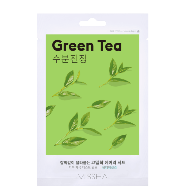 MISSHA GREEN TEA raminanti veido kaukė su žaliosios arbatos ekstraktu, 1 vnt MISSHA GREEN TEA raminanti veido kaukė su žaliosios arbatos ekstraktu, 1 vnt