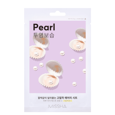 MISSHA PEARL lakštinė veido kaukė su tikrų perlų ekstraktu, 1 vnt MISSHA PEARL lakštinė veido kaukė su tikrų perlų ekstraktu, 1 vnt