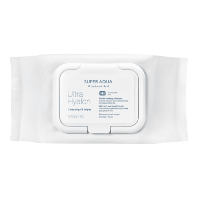 MISSHA SUPER AQUA valomosios servetėlės su aliejais ir hialurono rūgštimi, 30 vnt. MISSHA SUPER AQUA valomosios servetėlės su aliejais ir hialurono rūgštimi, 30 vnt.