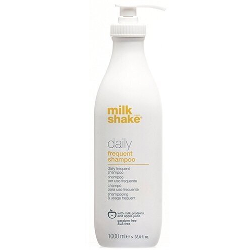 MILK SHAKE DAILY SHAMPOO plaukų šampūnas kasdieniam naudojimui su pieno proteinais bei obuolių sultimis, 1000 ml. MILK SHAKE DAILY SHAMPOO plaukų šampūnas kasdieniam naudojimui su pieno proteinais bei obuolių sultimis, 1000 ml.