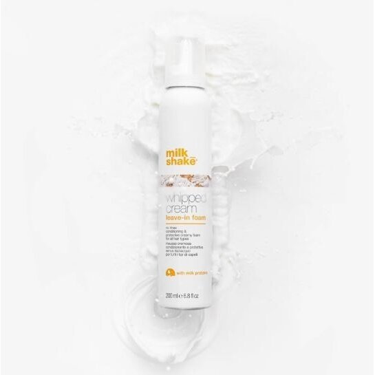 MILK SHAKE WHIPPED CREAM kondicionuojančios putos plaukų struktūrai, 200ml 1 MILK SHAKE WHIPPED CREAM kondicionuojančios putos plaukų struktūrai, 200ml 1