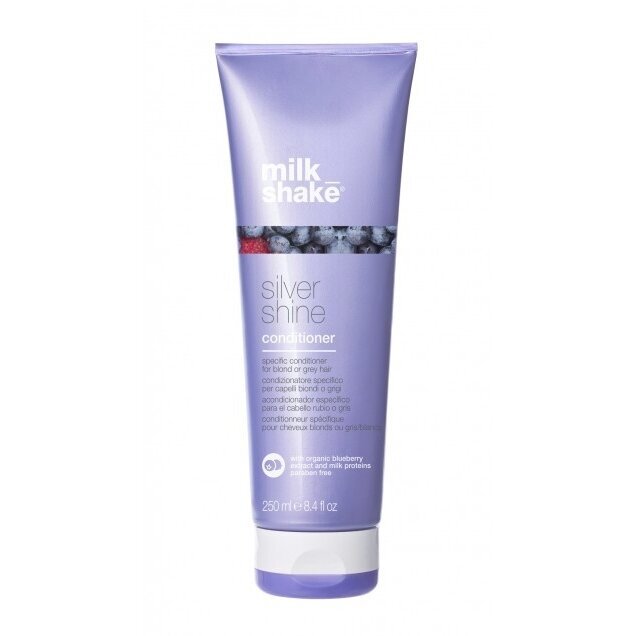 MILK SHAKE SILVER SHINE CONDITIONER žilų ir šviesintų plaukų kondicionierius, 250 ml MILK SHAKE SILVER SHINE CONDITIONER žilų ir šviesintų plaukų kondicionierius, 250 ml