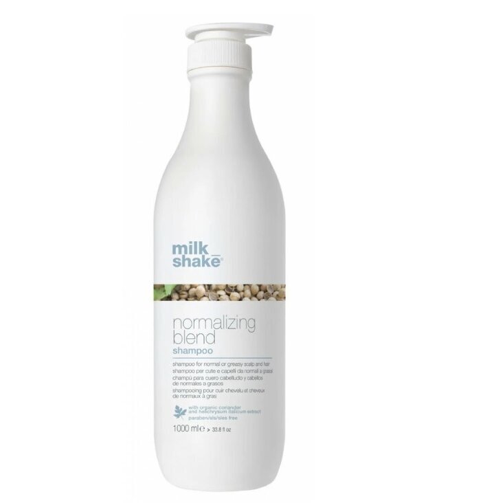 MILK SHAKE NORMALIZING BLEND galvos odos būklę normalizuojantis šampūnas, 1000 ml. MILK SHAKE NORMALIZING BLEND galvos odos būklę normalizuojantis šampūnas, 1000 ml.