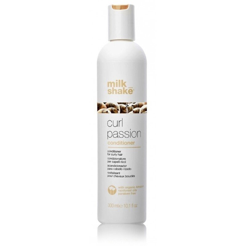 MILK SHAKE CURL PASSION kondicionierius garbanotiems plaukams su organiniu amazonės miškų aliejumi, 300 ml MILK SHAKE CURL PASSION kondicionierius garbanotiems plaukams su organiniu amazonės miškų aliejumi, 300 ml