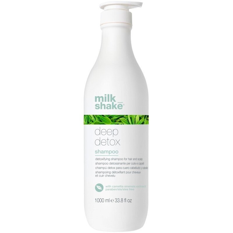 MILK SHAKE DEEP DETOX SHAMPOO antioksidacinis plaukų šampūnas su kininio arbatmedžio ekstraktais, 1000 ml MILK SHAKE DEEP DETOX SHAMPOO antioksidacinis plaukų šampūnas su kininio arbatmedžio ekstraktais, 1000 ml