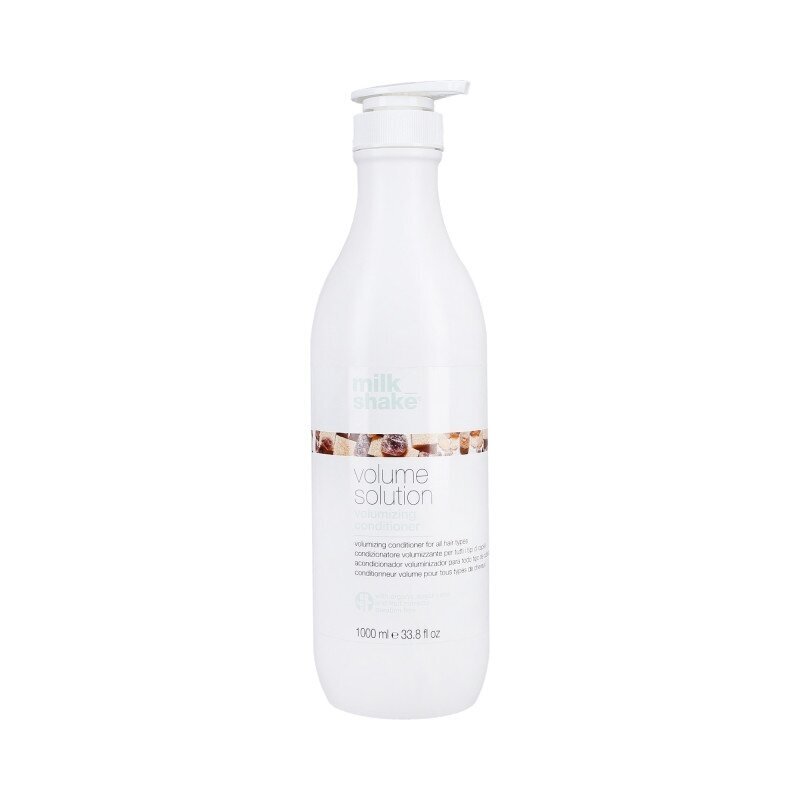 MILK SHAKE VOLUME SOLUTION apimtį didinantis kondicionierius, 1000 ml. MILK SHAKE VOLUME SOLUTION apimtį didinantis kondicionierius, 1000 ml.