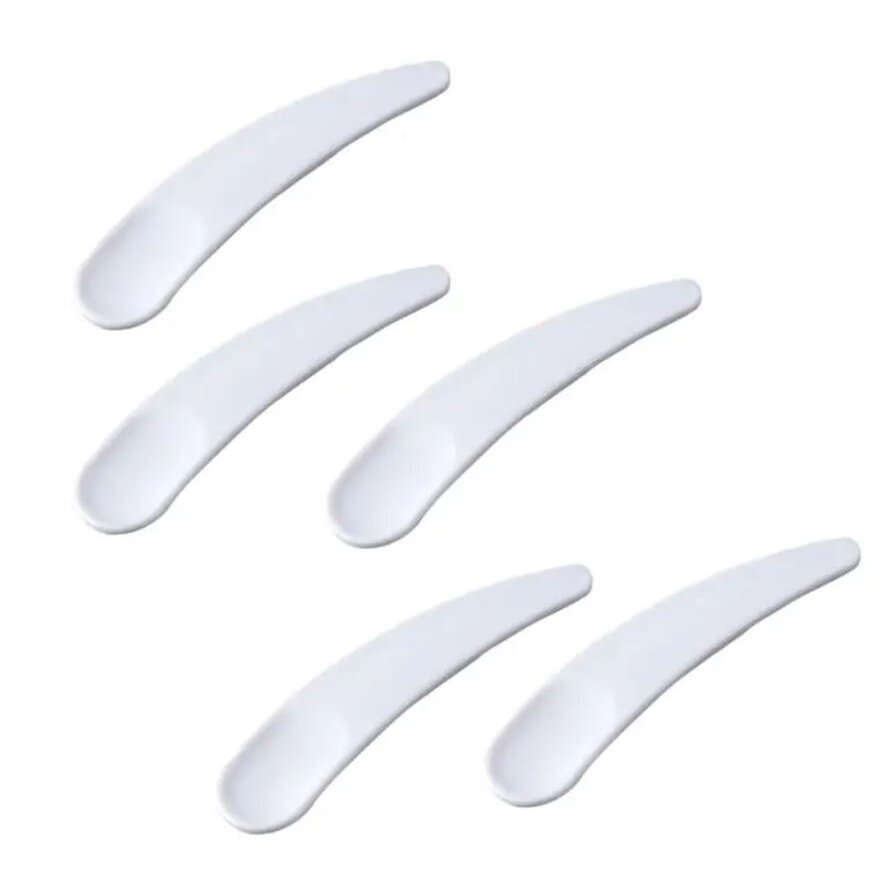 Mini plastikinė kosmetikos mentelė maišymui ir mėginių ėmimui, 5 vnt. Mini plastikinė kosmetikos mentelė maišymui ir mėginių ėmimui, 5 vnt.