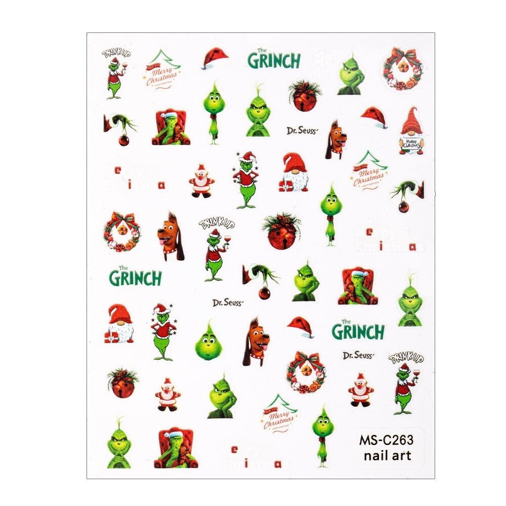 MOLLY NAILS lipdukai nagų dailei GRINCH MS-C263 2