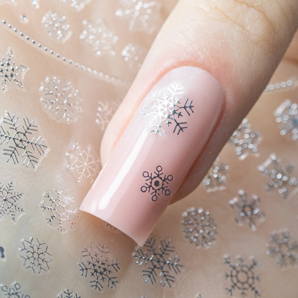 MOLLY NAILS lipdukai nagų dailei SILVER F282 1 MOLLY NAILS lipdukai nagų dailei SILVER F282 1