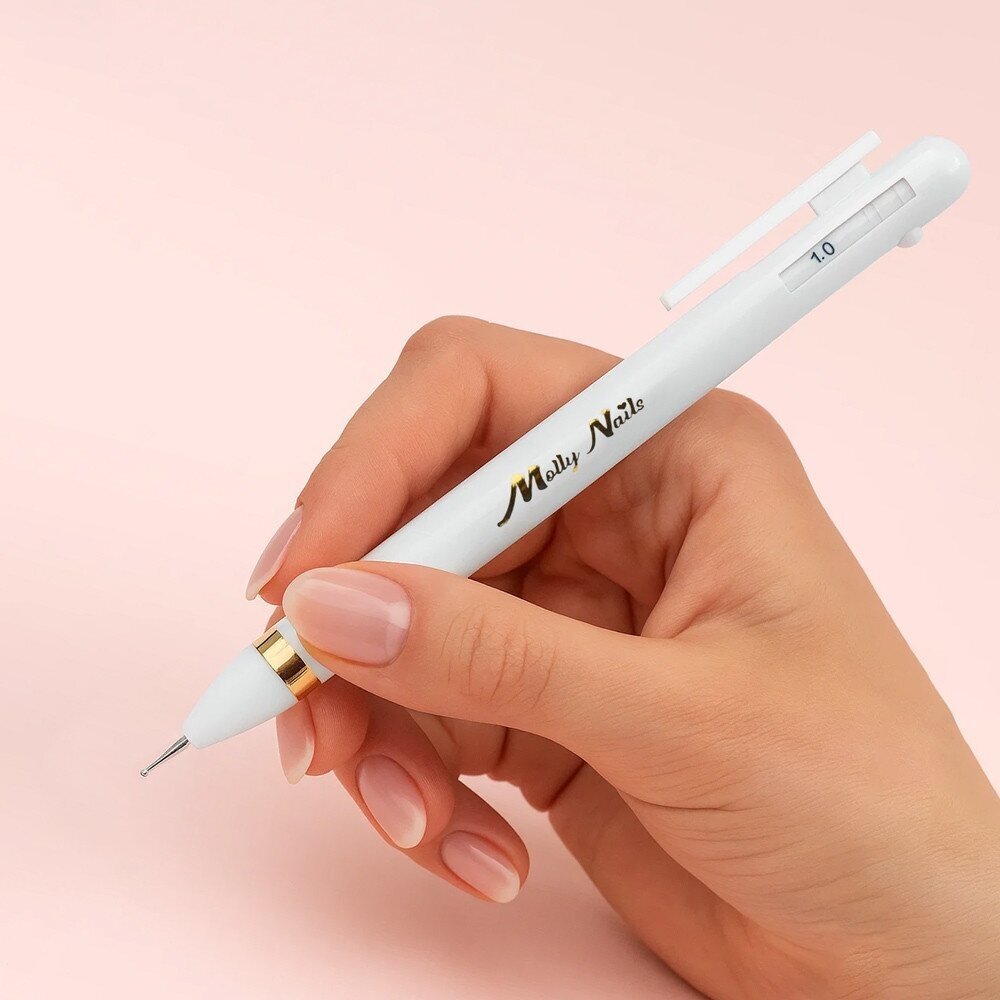 MOLLY NAILS taškinis įrankis nagų dailei 4in1 4 MOLLY NAILS taškinis įrankis nagų dailei 4in1 4
