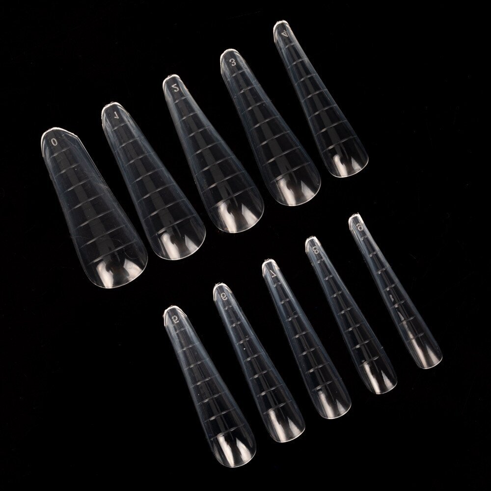 MOLLY NAILS viršutinės poligelio formelės ALMOND, 120 vnt. 1 MOLLY NAILS viršutinės poligelio formelės ALMOND, 120 vnt. 1