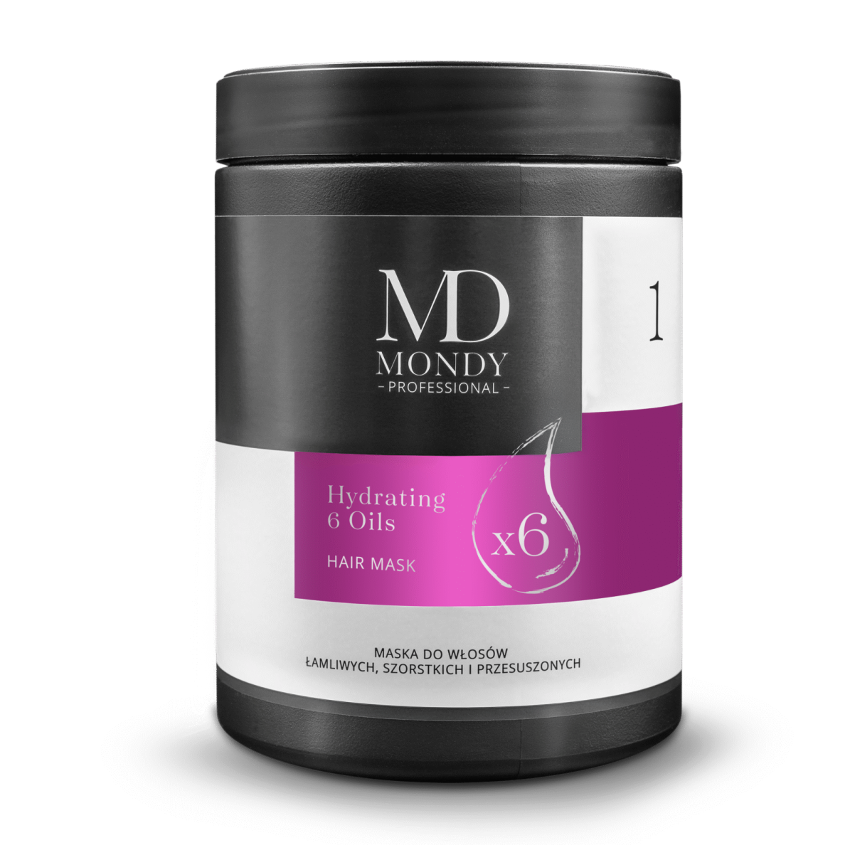 MONDY HYDRATING 6 OILS drėkinanti kaukė plaukams, 1000 ml MONDY HYDRATING 6 OILS drėkinanti kaukė plaukams, 1000 ml