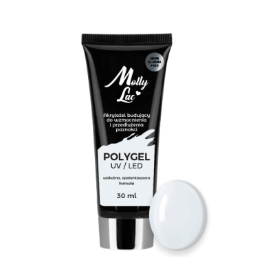 MOLLYLAC NATURAL poligelis Hema NR.03, 30 ml.balta spalva MOLLYLAC NATURAL poligelis Hema NR.03, 30 ml.balta spalva