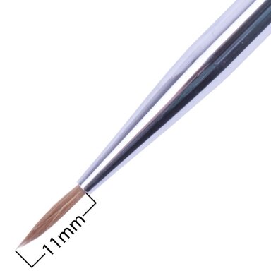 MOLLYLAC profesionalus teptukas nagų dailei 11mm, NR.2 BLACK