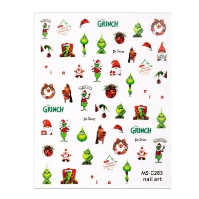 MOLLY NAILS lipdukai nagų dailei GRINCH MS-C263 2