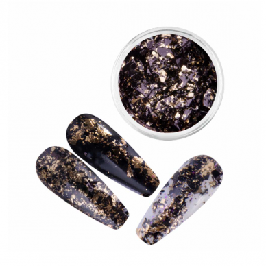 METROPOLIS FLAKES dekoracijos nagų dailei, 3ml. NR. 8